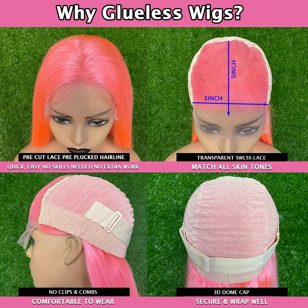 Wear Go Glueless Wig Grey 13x6 HD Transparent Lace Frontal Loose Wave Wigs For Women 613 Colored 13x4 Lace Front Human Hair Wigs
