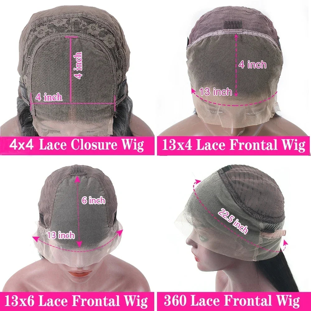 Deep Wave 13x4 13x6 HD Lace Frontal Wig 13x6 Brazilian Kinky Curly Human Hair Wigs Woman Lace Front Human Hair Wig Pre Plucked